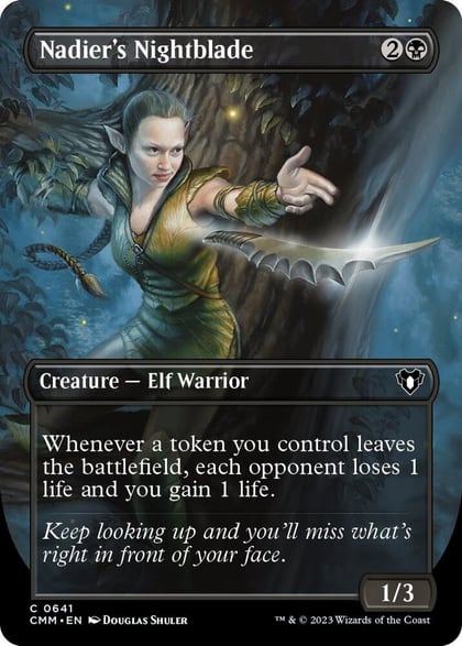 Nadier's Nightblade (Borderless), Commander Masters 641