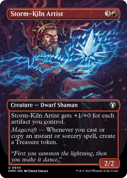 Storm-Kiln Artist (Borderless), Commander Masters 644