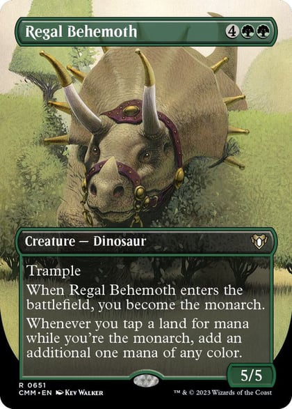 Regal Behemoth (Borderless), Commander Masters 651