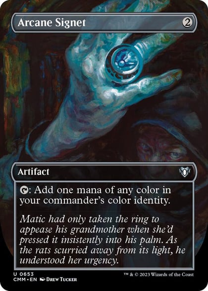 Arcane Signet (Borderless), Commander Masters 653