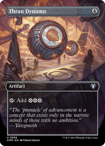 Thran Dynamo (Borderless), Commander Masters 658