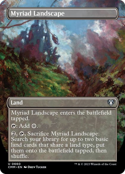 Myriad Landscape (Borderless), Commander Masters 660