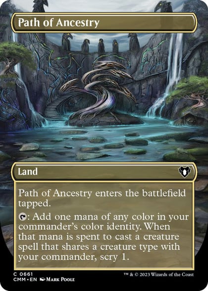 Path of Ancestry (Borderless), Commander Masters 661