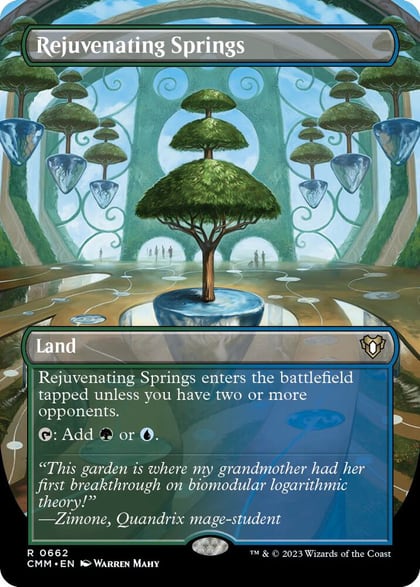 Rejuvenating Springs (Borderless), Commander Masters 662