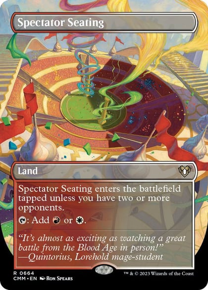 Spectator Seating (Borderless), Commander Masters 664