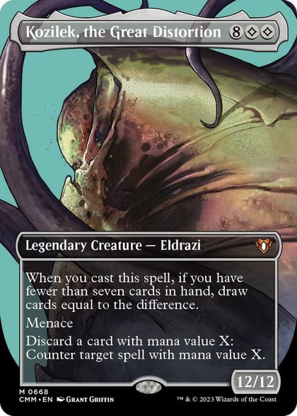 Kozilek, the Great Distortion (Borderless), Commander Masters 668