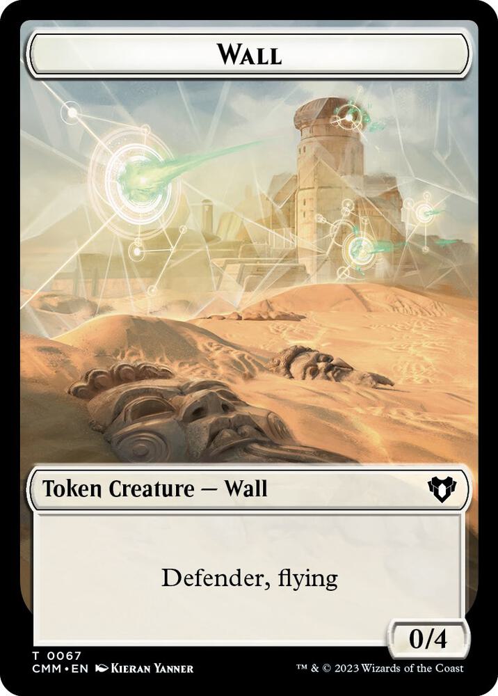 Wall // Kor Ally Double-Sided Token, Commander Masters 67 // 64
