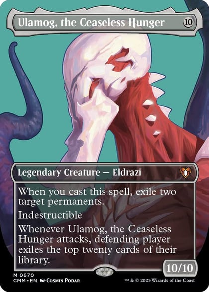 Ulamog, the Ceaseless Hunger (Borderless), Commander Masters 670
