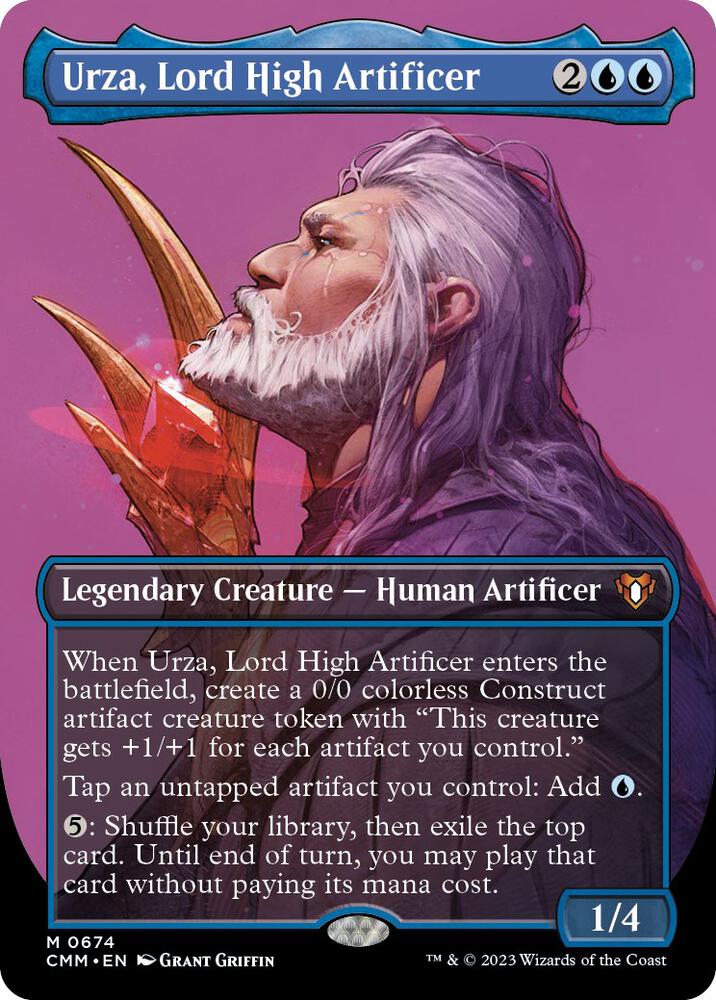 Urza, Lord High Artificer (Borderless), Commander Masters 674