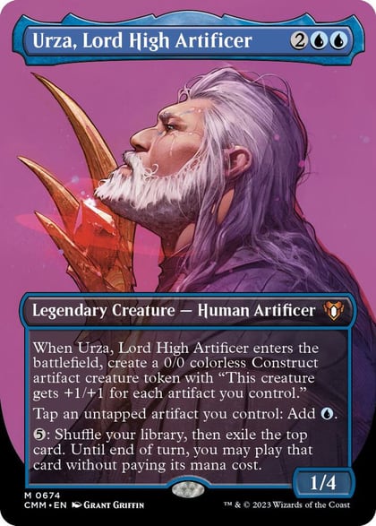 Urza, Lord High Artificer (Borderless), Commander Masters 674