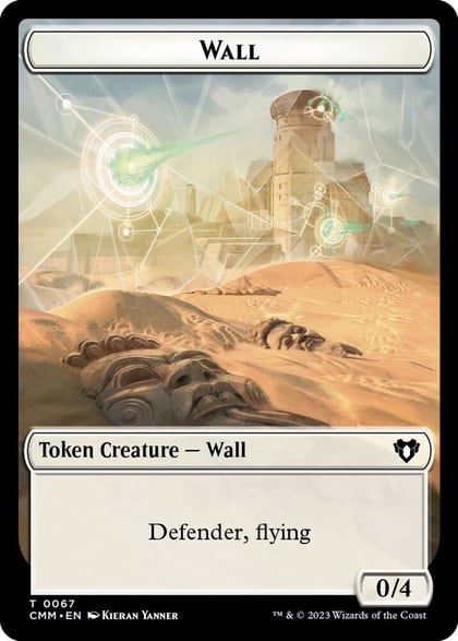 Wall // Kor Ally Double-Sided Token, Commander Masters 67 // 64