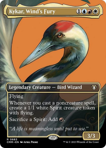 Kykar, Wind's Fury (Borderless), Commander Masters 683