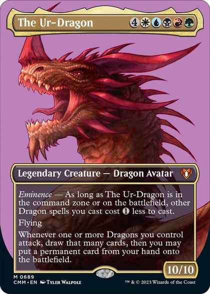 The Ur-Dragon (Borderless), Commander Masters 689
