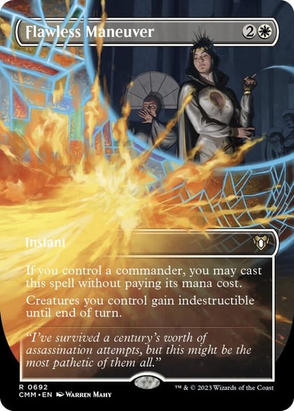 Flawless Maneuver (Borderless), Commander Masters 692