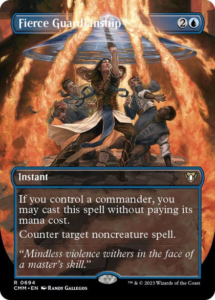 Fierce Guardianship (Borderless), Commander Masters 694