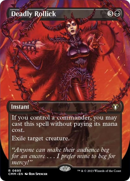 Deadly Rollick (Borderless), Commander Masters 695