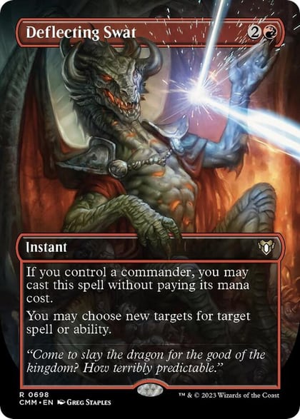 Deflecting Swat (Borderless), Commander Masters 698