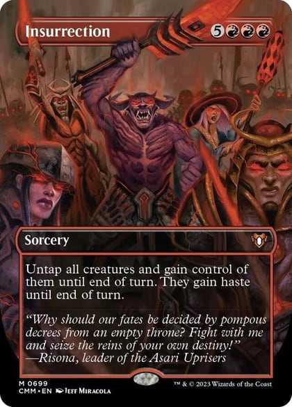 Insurrection (Borderless), Commander Masters 699