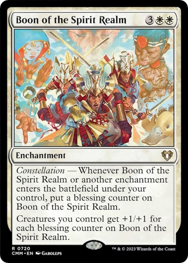 Boon of the Spirit Realm, Commander Masters 720