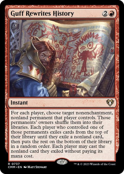 Guff Rewrites History, Commander Masters 737