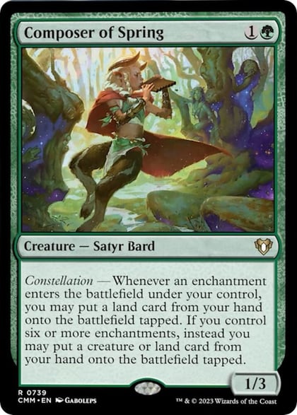 Composer of Spring, Commander Masters 739