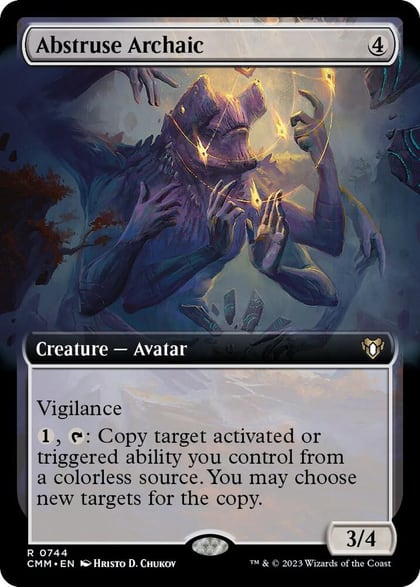 Abstruse Archaic (Extended Art), Commander Masters 744