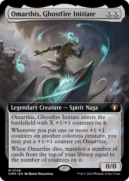Omarthis, Ghostfire Initiate (Extended Art), Commander Masters 748