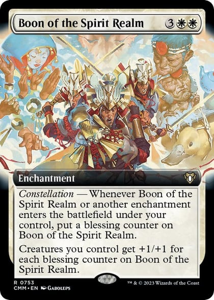 Boon of the Spirit Realm (Extended Art), Commander Masters 753