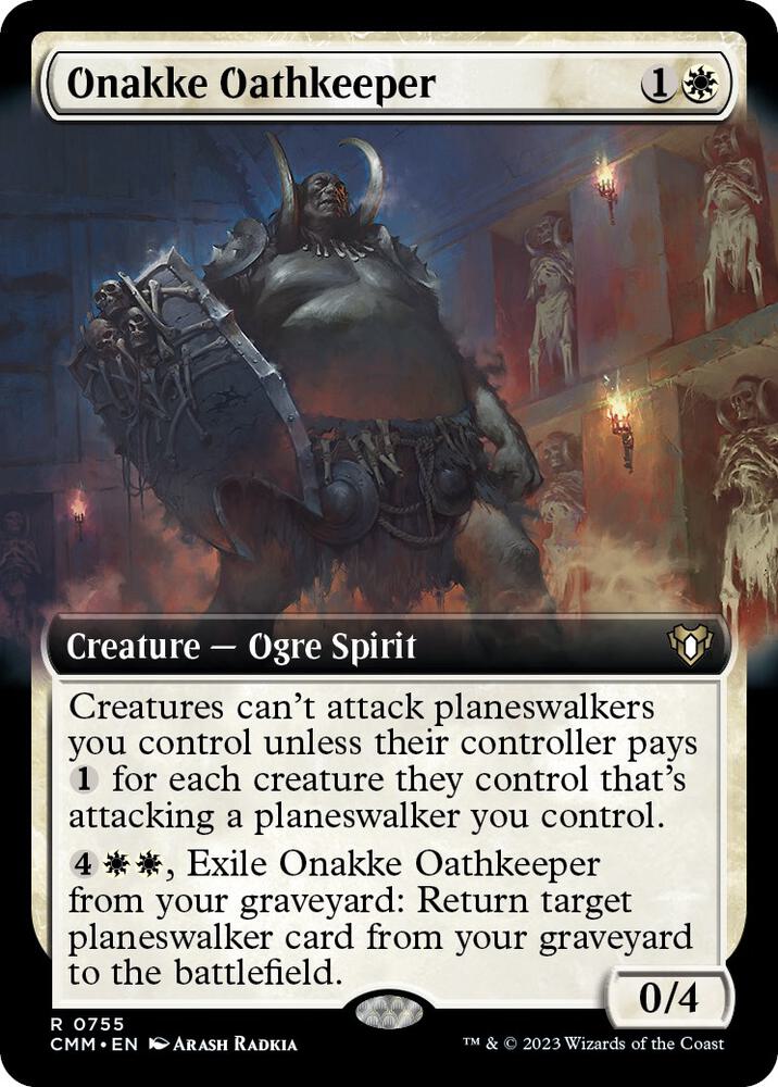 Onakke Oathkeeper (Extended Art), Commander Masters 755