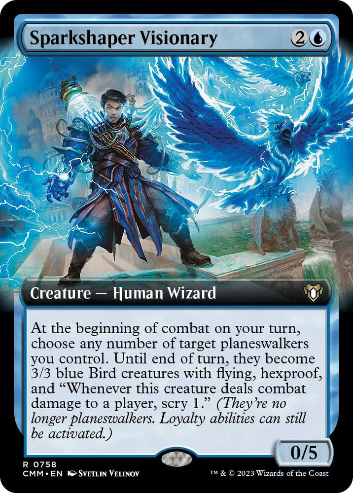 Sparkshaper Visionary (Extended Art), Commander Masters 758