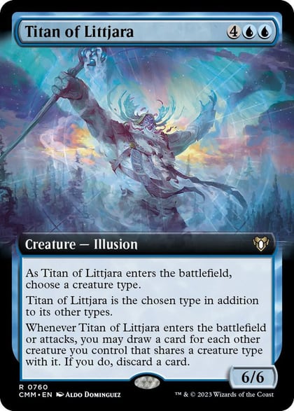 Titan of Littjara (Extended Art), Commander Masters 760