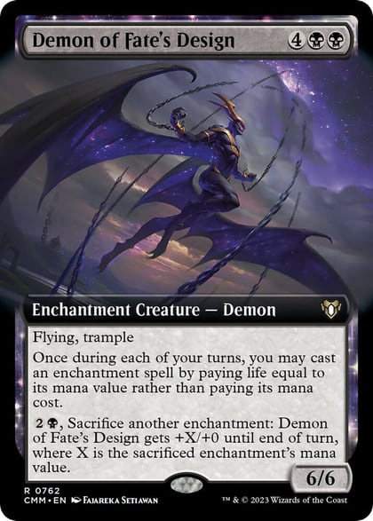 Demon of Fate's Design (Extended Art), Commander Masters 762