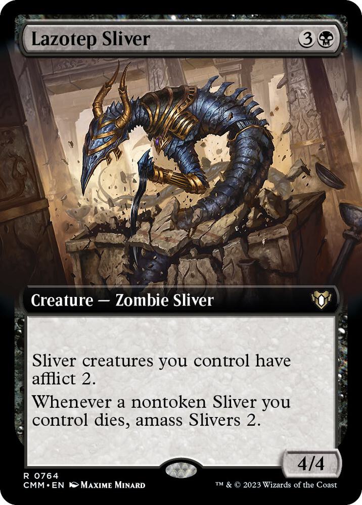 Lazotep Sliver (Extended Art), Commander Masters 764