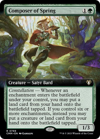 Composer of Spring (Extended Art), Commander Masters 769
