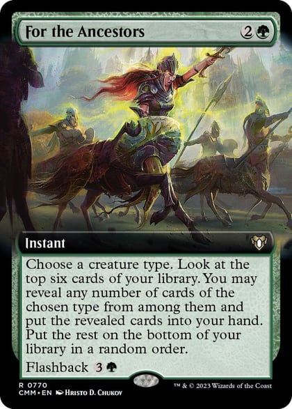 For the Ancestors (Extended Art), Commander Masters 770