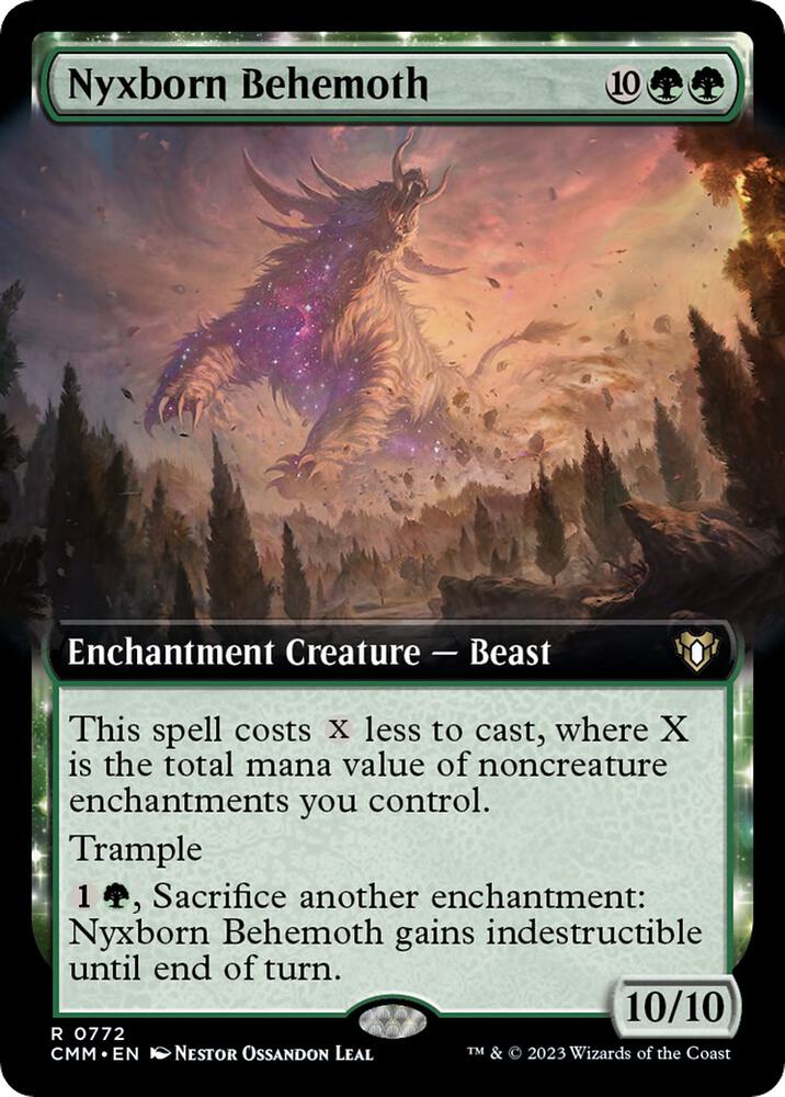 Nyxborn Behemoth (Extended Art), Commander Masters 772