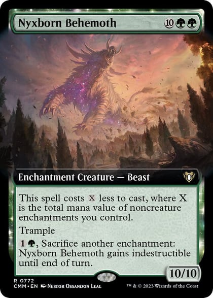 Nyxborn Behemoth (Extended Art), Commander Masters 772