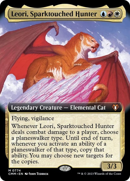 Leori, Sparktouched Hunter (Extended Art), Commander Masters 774