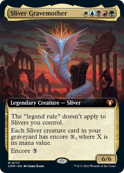 Sliver Gravemother (Extended Art), Commander Masters 777