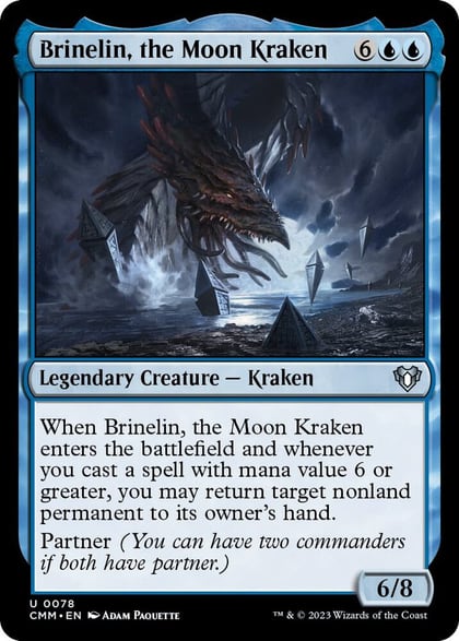 Brinelin, the Moon Kraken, Commander Masters 78