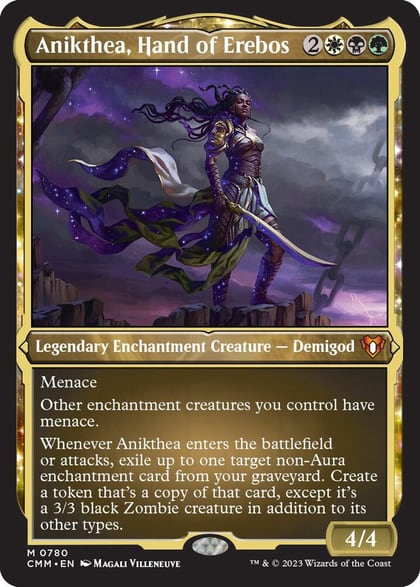 Anikthea, Hand of Erebos (Display Commander) (Foil Etched) - Thick Stock, Commander Masters 780
