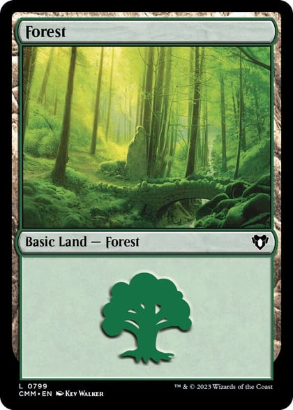 Forest (0799), Commander Masters 799