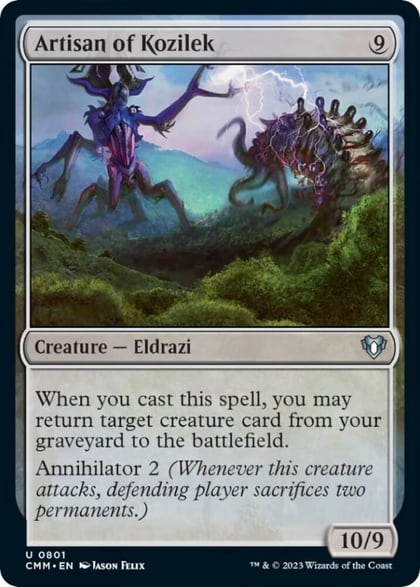 Artisan of Kozilek, Commander Masters 801