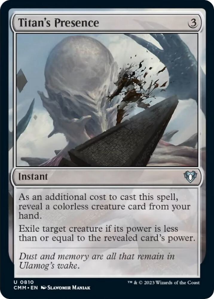 Titan's Presence, Commander Masters 810