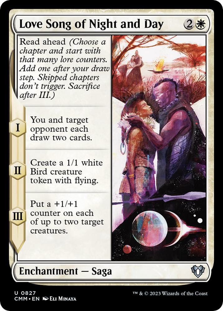Love Song of Night and Day, Commander Masters 827