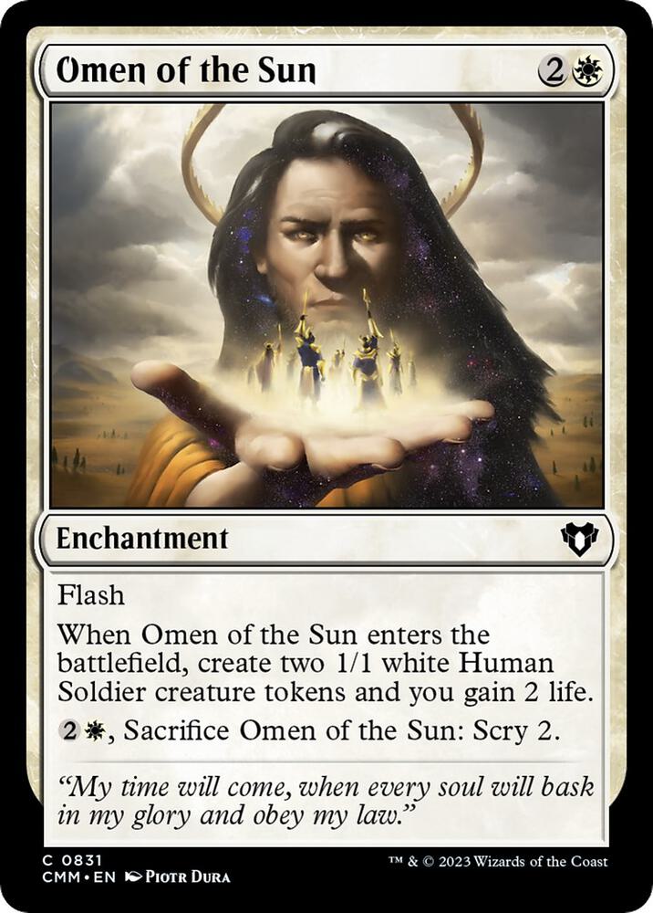 Omen of the Sun, Commander Masters 831