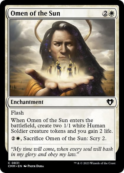 Omen of the Sun, Commander Masters 831