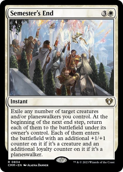Semester's End, Commander Masters 834