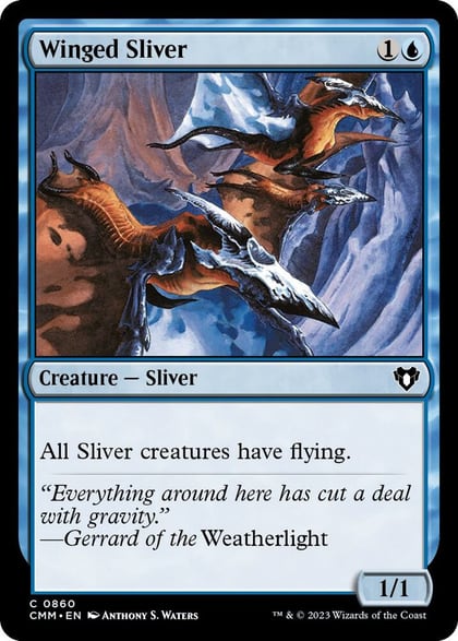 Winged Sliver, Commander Masters 860