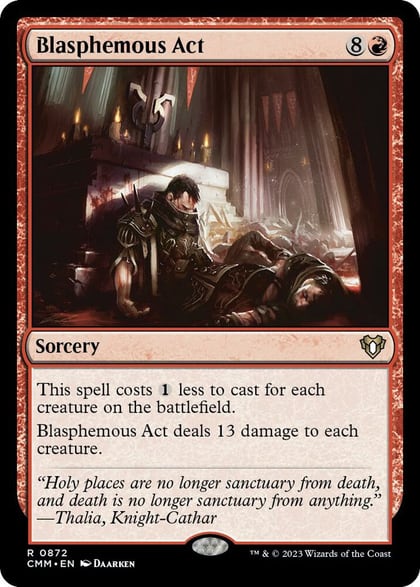 Blasphemous Act, Commander Masters 872